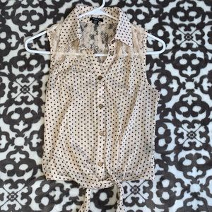 Collared Crop Tank Top